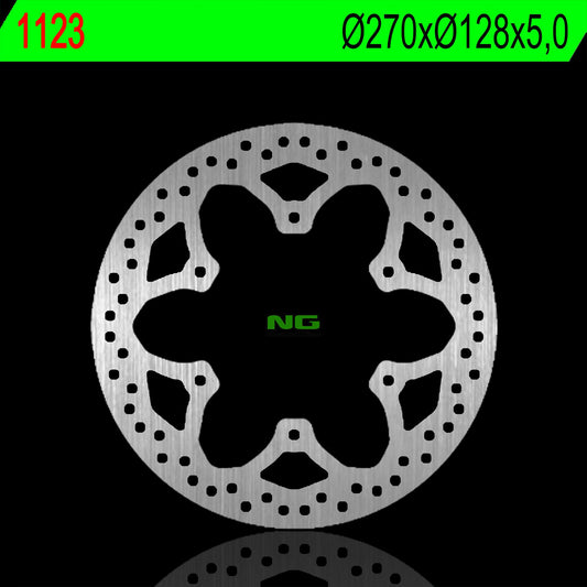 Brake disc (rotor) front YAMAHA X-CITY 125 08-12, X-CITY 250 07-17 (270X128X5,0MM) (6X8,5MM), NG Brakes
