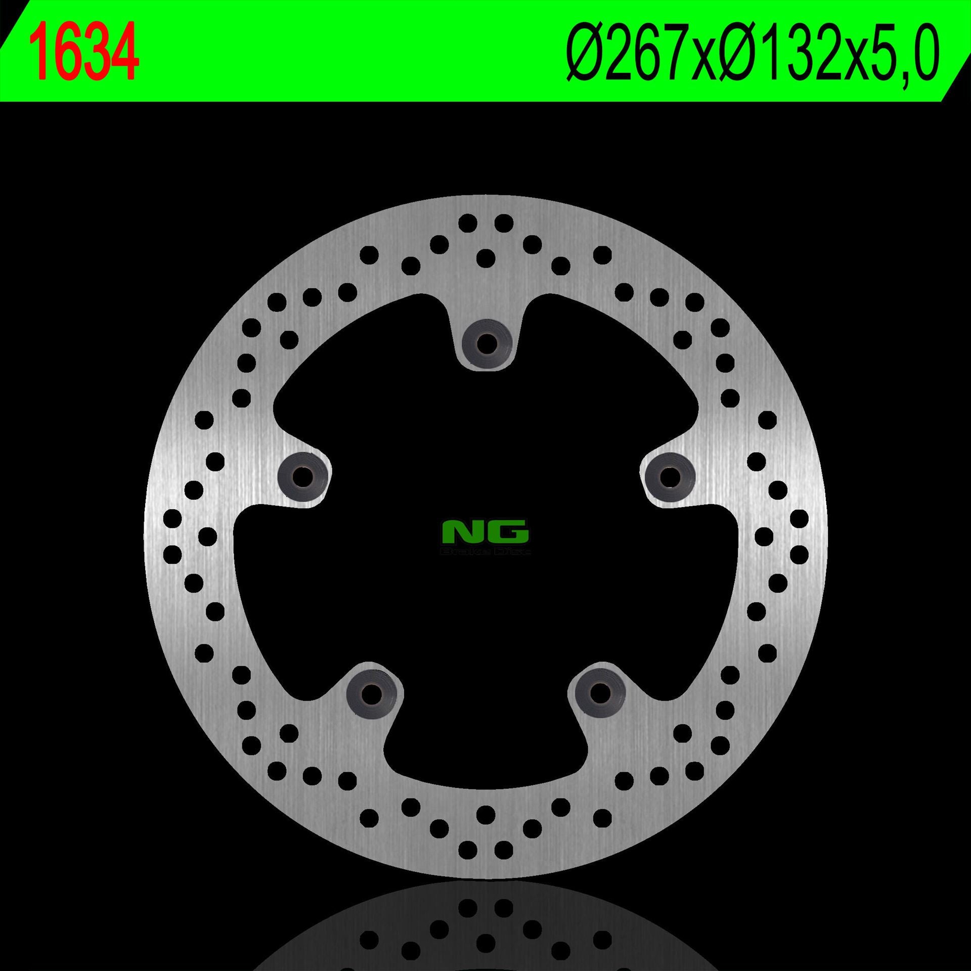 Brake disc (rotor) front YAMAHA X-MAX 125 14-18, 300 17-18, 250 17, MBK SKYCRUISER 125 06-11 (267X132X5,0MM) (5X8,5MM), NG Brakes
