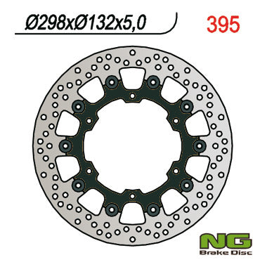 Brake disc (rotor) front YAMAHA XVZ 1300/ XV 1600A WILDSTAR (298X132X5) Floating, NG Brakes