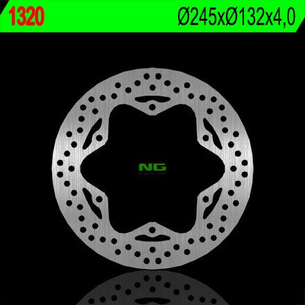 Brake disc (rotor) front YAMAHA YBR 125 '05-'06 (245X132X4) (6X8,5mm), NG Brakes