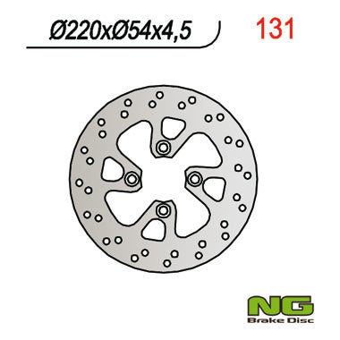 Brake disc (rotor) front YAMAHA YP 125 MAJESTY '96-'98 (220X54X4,5), NG Brakes