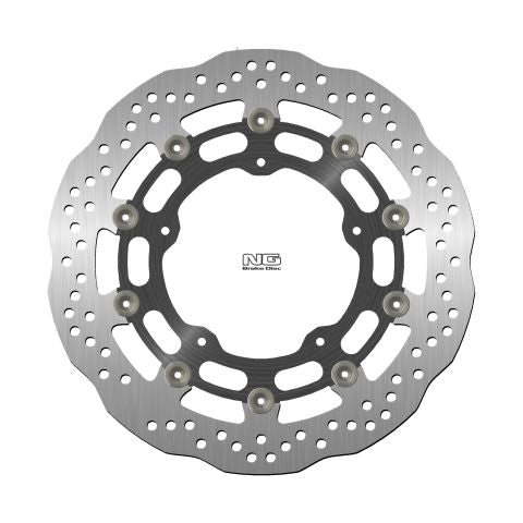 Brake disc (rotor) front YAMAHA YZF R1 '04-'06 / '15-'16, FZ1 '06-13, R6 '20-, V-MAX '09-16, MT-10 '16-21 (320X132X5MM) (5X8,5MM) WAVE Floating (Aluminium center), NG Brakes