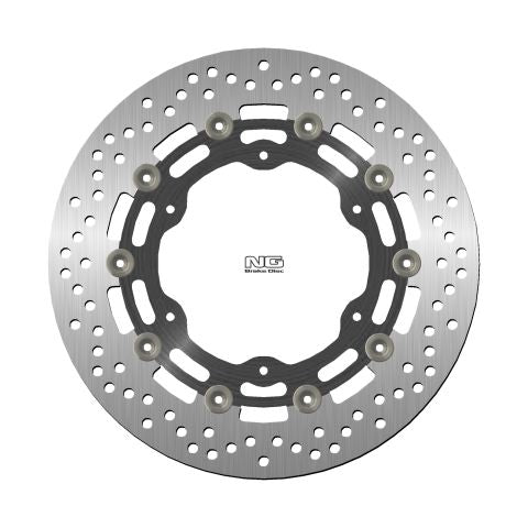 Brake disc (rotor) front YAMAHA YZF R6 99-02, YZF R1 98-03, FZS 1000 01-05, FJR 01, XJR 1300 03-17, XVZ 1300, XV 1600/1700/1900 (298X132X5MM) (6X8,5MM) Floating (Aluminium center), NG Brakes