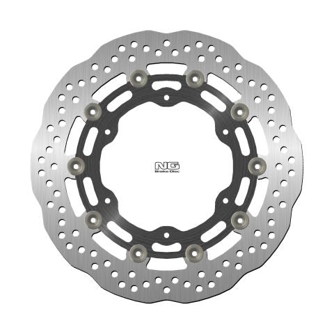 Brake disc (rotor) front YAMAHA YZF R6 99-02, YZF R1 98-03, FZS 1000 01-05, FJR 01, XJR 1300 03-17, XVZ 1300, XV 1600/1700/1900 (298X132X5MM) (6X8,5MM) WAVE Floating (Aluminium center), NG Brakes
