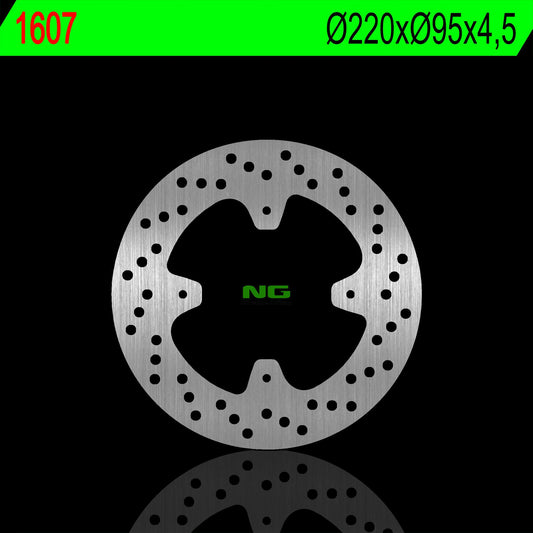 Brake disc (rotor) rear APRILIA RS 125 15-18 TUONO 4T 125 15-18 (220X95X4,5MM) (4X6,5MM), NG Brakes