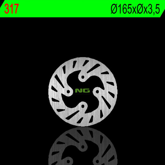 Brake disc (rotor) rear BETA REV3 125/200/250 99-02 (165X3,5MM) (4X10,5MM), NG Brakes