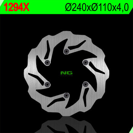 Brake disc (rotor) rear BETA RR ENDURO 250/300 '12-'22 (240X110X4,2) WAVE (6X6,5MM) (NG141; NG129), NG Brakes