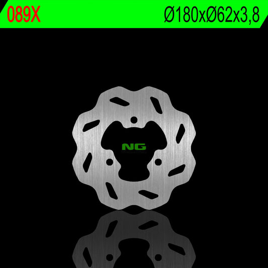 Brake disc (rotor) rear DERBI SENDA 50 '95-'03 (18X62X3,8MM) (3X10,5MM) WAVE, NG Brakes