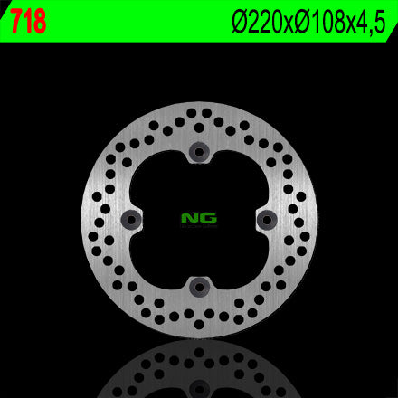 Brake disc (rotor) rear DUCATI 748/749/916/996/998 '95-'02 (220X108X4,5) (4X8,5MM), NG Brakes