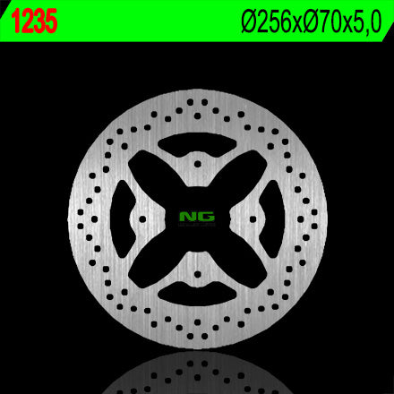 Brake disc (rotor) rear HONDA CB 1000R '08-'16 (BEZ ABS) (256X70X5) (4X8,5MM), NG Brakes