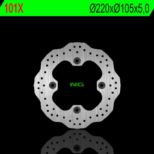 Brake disc (rotor) rear HONDA CBR 600F '91-'06, CBR 900, VTR 1000, CBR 250/300R 13-16, CBR 600RR 03-17, CBR 1000RR 09-18 (220X105X5,0MM) WAVE, NG Brakes