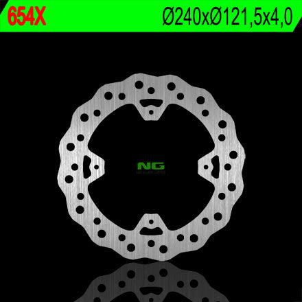 Brake disc (rotor) rear HONDA CR 125/250 '02-07, CRF 250/450R '04-'21 (240X121,5X4) WAVE, NG Brakes