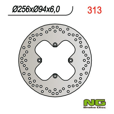 Brake disc (rotor) rear HONDA VFR 750 (90-97), VFR 800 (98-02) (256x94x6), NG Brakes
