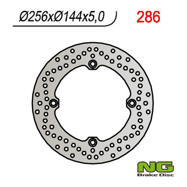 Brake disc (rotor) rear HONDA XRV 750, XL 1000V, CBR 1100XX (256x144x5,0MM) (4X10,5MM), NG Brakes