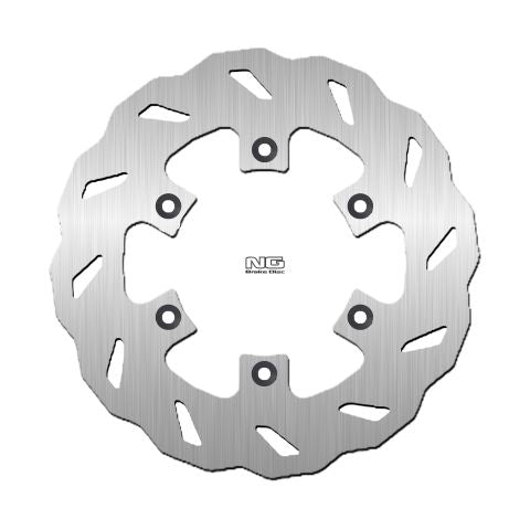 Brake disc (rotor) rear KAWASAKI KDX 200/250 '89-96, KLX 650 '96-14, KX 125/250/500 '86-04 (220X100X4,5MM) (6X6,5MM) WAVE, NG Brakes