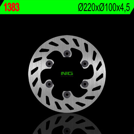 Brake disc (rotor) rear KAWASAKI KLX 300 R '97-'07 (220X100X4,5) (6X10,5MM), NG Brakes