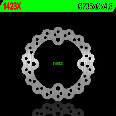 Brake disc (rotor) rear KAWASAKI KSF 250 MOJAVE '87-'04, KEF 300 LAKOTA '95-'03 (235X4,7) (4X11,5MM) WAVE, NG Brakes