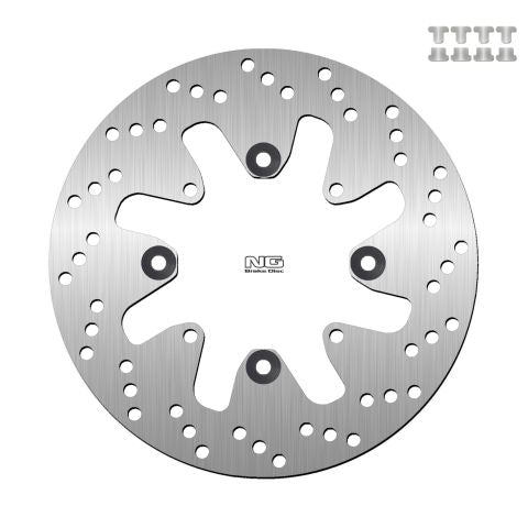 Brake disc (rotor) rear KAWASAKI VERSYS 650 '15-16 (250X100X4,5MM) (4X10,5MM), NG Brakes