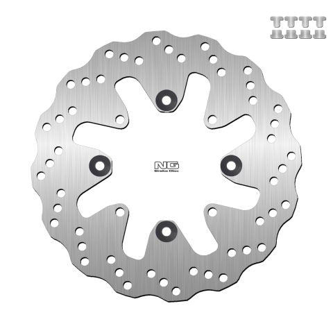 Brake disc (rotor) rear KAWASAKI VERSYS 650 '15-16 (250X100X4,5MM) (4X10,5MM) WAVE, NG Brakes