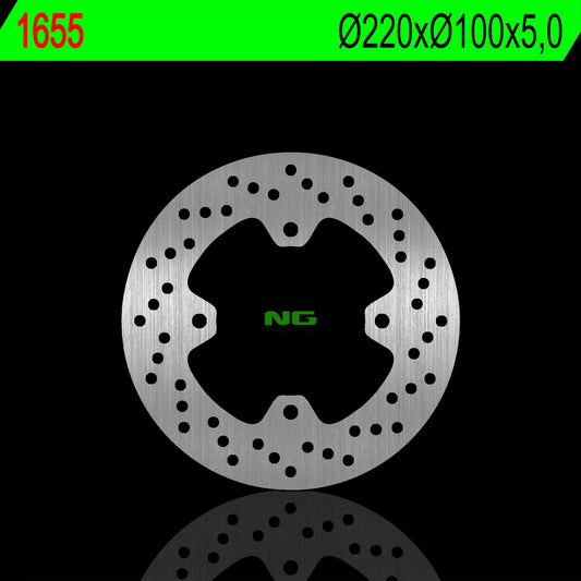 Brake disc (rotor) rear KAWASAKI ZX 10R 16-24, ZX6R '16-'22 (220X100X5,0MM) (4X10,5MM), NG Brakes