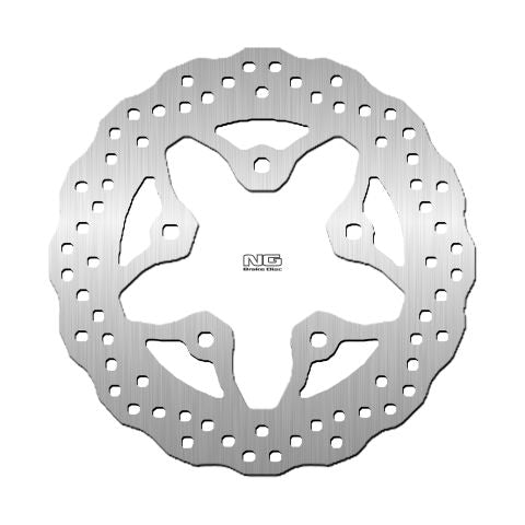 Brake disc (rotor) rear KAWASAKI ZXR 750 '91-'95, ZX 7R '96-'99, ZX 9R '94-'97, GTR 1000 '86-'93, ZR 1100 '96-'98 (230X82X4MM) (5X10,5MM) WAVE, NG Brakes