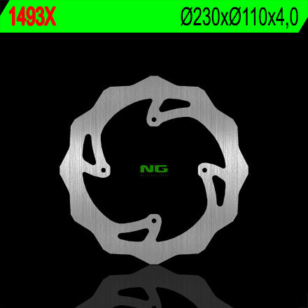 Brake disc (rotor) rear KTM FREERIDE '15 (230X110X4) (4X6,5MM) WAVE, NG Brakes