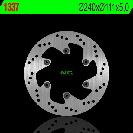 Brake disc (rotor) rear KTM SMC 690 R '07-'14, ENDURO 690 '08-'22, LC8 950/990 ADVENTURE '02-'05 (240X111X5MM) (6x6,25MM), NG Brakes