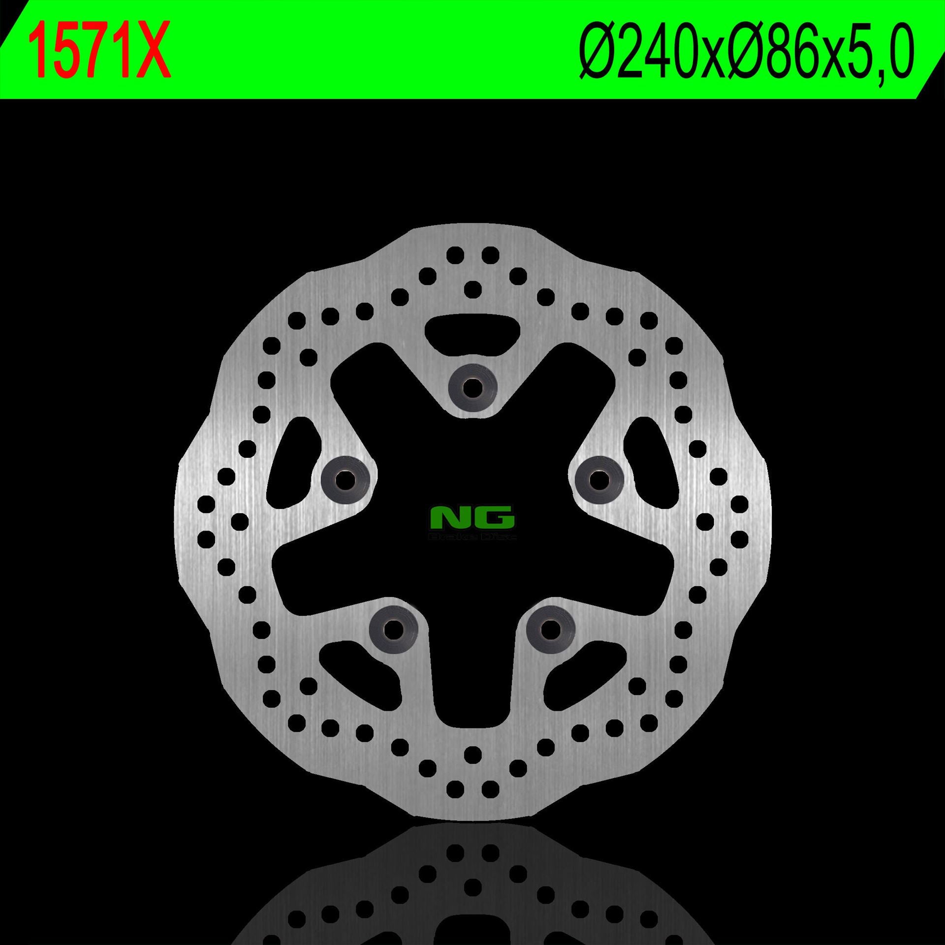 Brake disc (rotor) rear KTM SUPER DUKE 1290 14-18 (240X86X5,0MM) (5X8,5MM) WAVE, NG Brakes