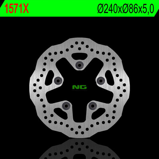Brake disc (rotor) rear KTM SUPER DUKE 1290 14-18 (240X86X5,0MM) (5X8,5MM) WAVE, NG Brakes