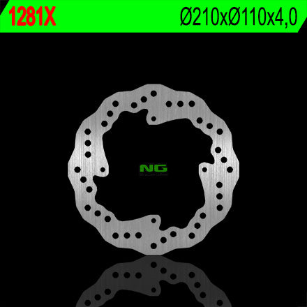 Brake disc (rotor) rear KTM SX 85 '11-'20 (210X110X4) KTM 250/350 FREERIDE '12-'17 WAVE, NG Brakes
