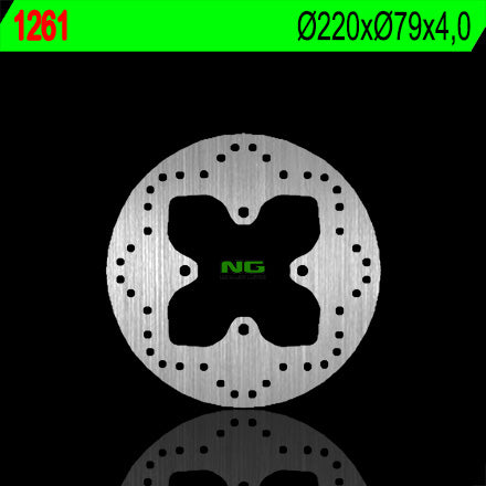 Brake disc (rotor) rear KYMCO MXU 500 '05-'09 (220X79X4) (4X10,5), NG Brakes