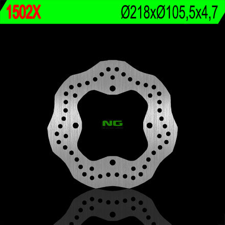 Brake disc (rotor) rear POLARIS SPORTSMAN 400/450/500/570/700/800, RANGER 400/500/570/700/800/900 (218X105,5X4,7) (4X10,5MM) WAVE, NG Brakes