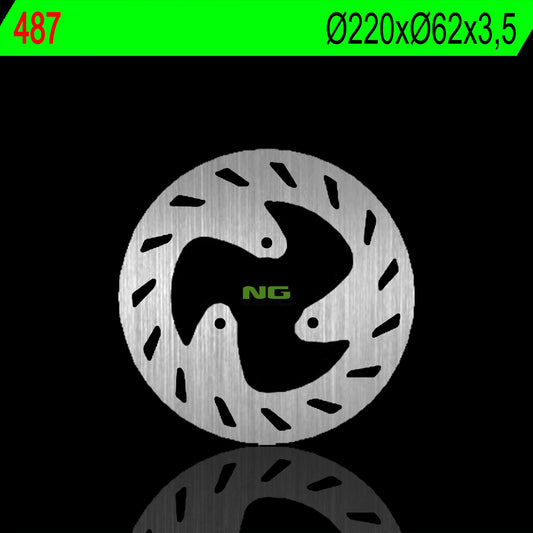 Brake disc (rotor) rear RIEJU 50 RS 3 12-18, 125 RS3 14-18, SHERCO 50/125 (220X62X3,5MM) (3X8,5MM), NG Brakes