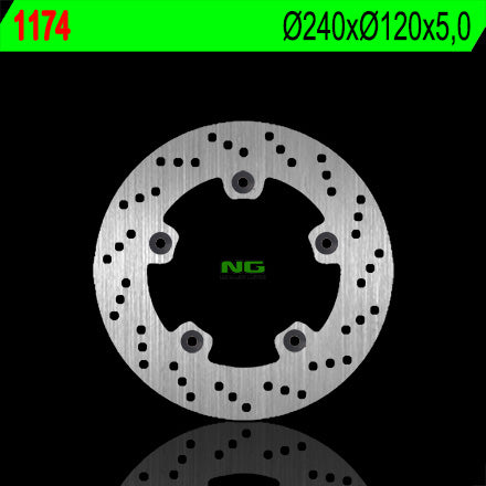 Brake disc (rotor) rear SUZUKI GSF/GSR/SFV/GSX (240x120x5), NG Brakes