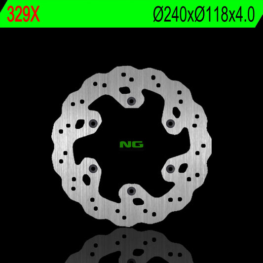 Brake disc (rotor) rear SUZUKI RM 125 '99-'08, RM 250 '99-'08, DRZ400SM '04-'10 (240X118X4,0MM) (6X6,5MM) WAVE, NG Brakes