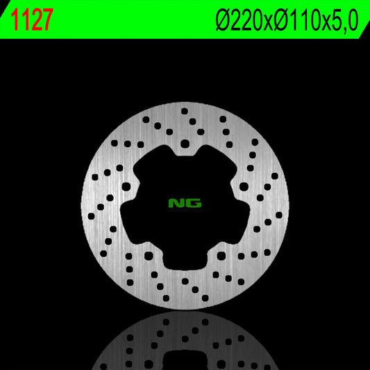 Brake disc (rotor) rear SYM 125/200/250/300 05-18 (2250X110X5,0MM) (5X10,5MM), NG Brakes