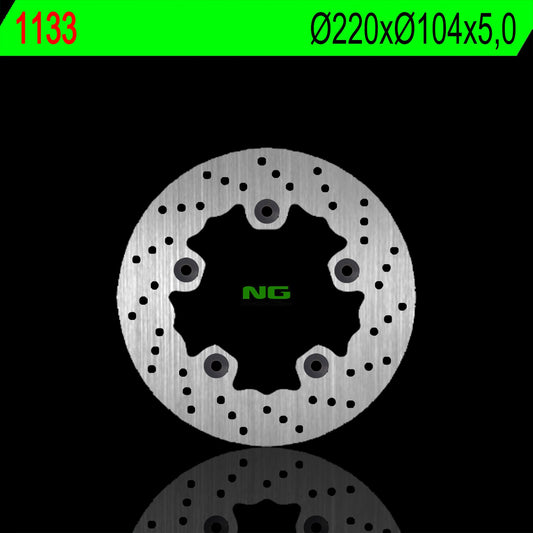 Brake disc (rotor) rear TGB X-MOTION 125/250/300 08-18 (220X104X5,0MM) (5X10,5MM), NG Brakes