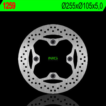 Brake disc (rotor) rear TRIUMPH 500/800/900/955/1050/1200 (255X105X5), NG Brakes