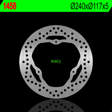 Brake disc (rotor) rear YAMAHA X-MAX 125/250 R/ABS '11-'17 (240X117X5) (3X8,5MM), NG Brakes