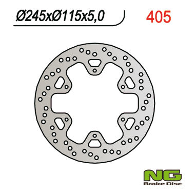 Brake disc (rotor) rear YAMAHA XTZ 750 (92-95) (245x115x5), NG Brakes