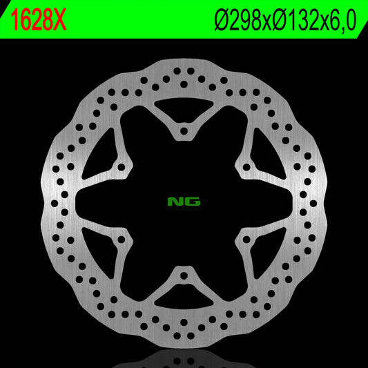 Brake disc (rotor) rear YAMAHA XV 950 SPEED IRON 15-18, SCR 950 15-18, XV 950 RACER 15-18 (298X132X6,0MM) (6X8,5MM) WAVE, NG Brakes