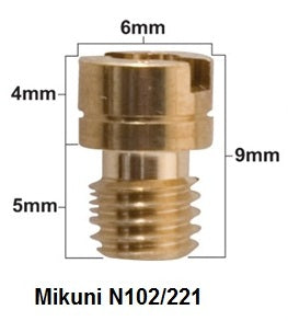 MAIN NOZZLE MIKUNI TYPE N102/221 DIAMETER #137.5 (1 PC.), ProX