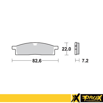BRAKE PADS KH119 YAMAHA YZ 80/85 '93-19, YZ 65 '19-20, TTR 125 '00-18 FRONT, ProX
