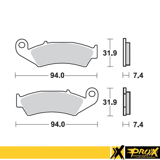 BRAKE PADS KH125 HONDA CR125/250/500 '87-94 FRONT, ProX