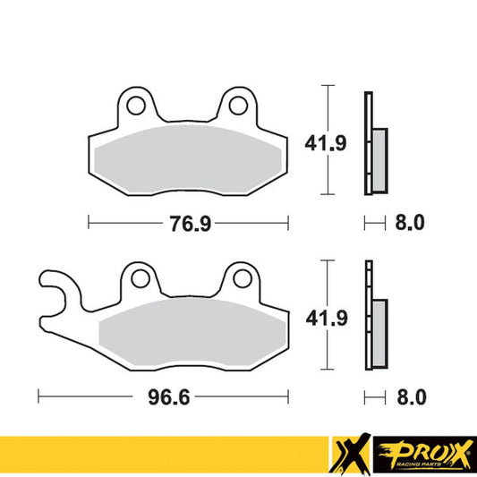 BRAKE PADS KH135 / KH214 YAMAHA YZ 125/250 '90-97 FRONT, ProX