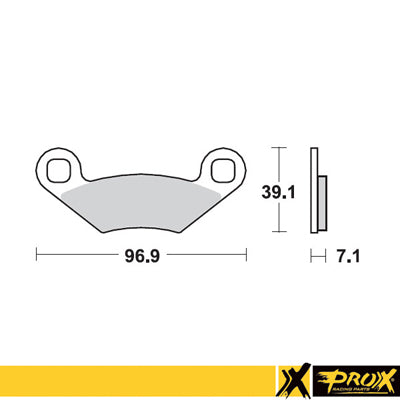 BRAKE PADS KH159 POLARIS SPORTSMAN / SCRAMBLER / OUTLAW / XPLORER / TRAIL BLAZER / TRAIL BOSS, ProX