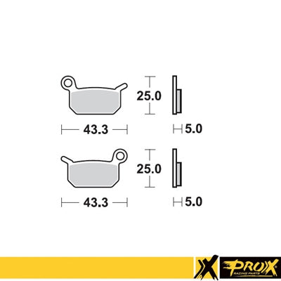 BRAKE PADS KH325 KTM SX 50 FRONT / REAR, SX 65 REAR, ProX