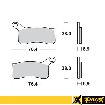 BRAKE PADS KH462 KTM 450/505/525 SX/XC ATV '08-12 FRONT, ProX