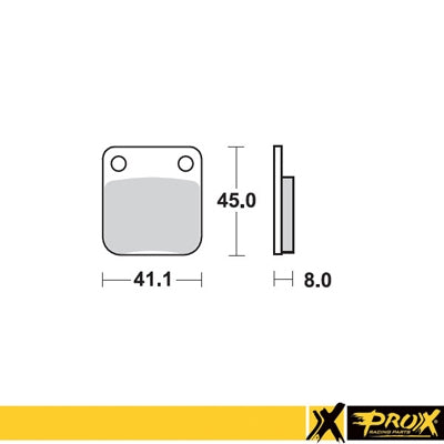 BRAKE PADS KH54 KAWASAKI KX 65 '00-20, SUZUKI RM 65 '03-05 REAR, ProX
