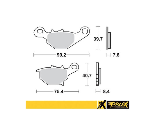 BRAKE PADS KH401 SUZUKI RM 85 '05-22 REAR, ProX